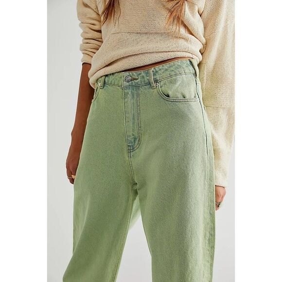 Free People x Scotch & Soda The Tide Overdye Balloon Leg Jeans Sz 30 - Picture 3 of 7